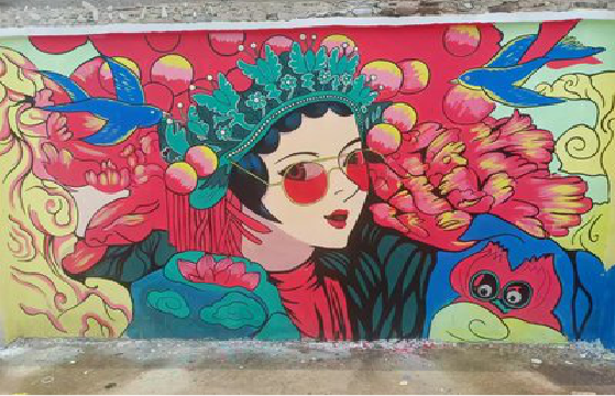 苍溪墙体彩绘-网红墙