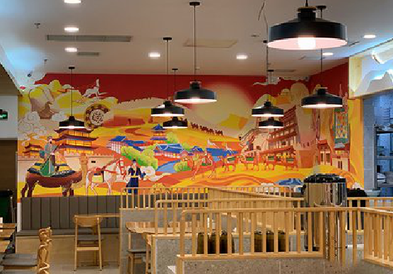 苍溪商业空间彩绘介绍。