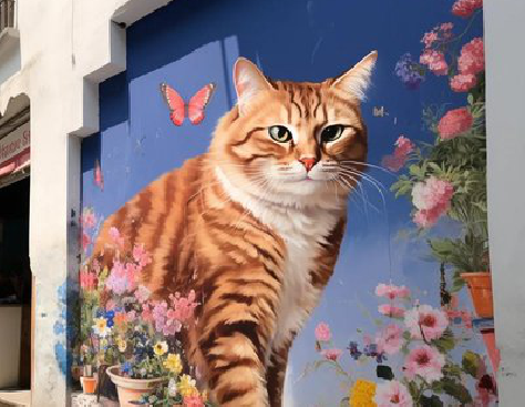 苍溪自己绘制有个性的手绘墙