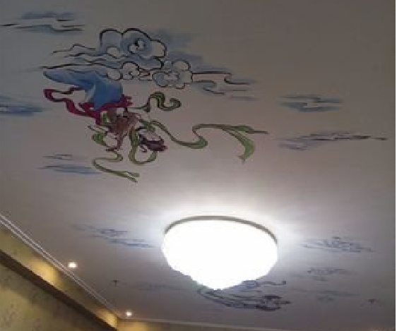 苍溪如何快速绘制天花板上的手绘墙？